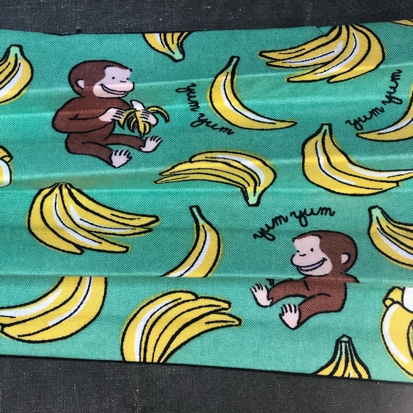 Curious George Green Face Mask #516 - Picture 3 of 3